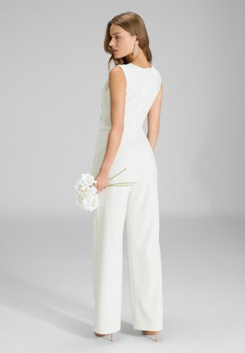 Jumpsuits korte mouw beige SWING