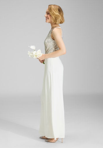 Jumpsuits zonder mouw beige SWING