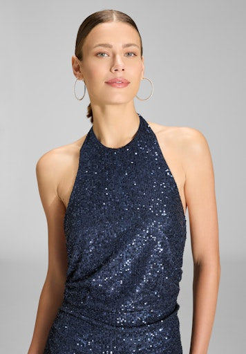 Jurken korte mouw navy SWING