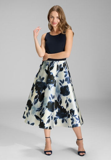 Jurken korte mouw beige SWING