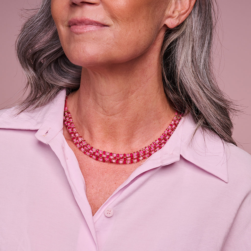 Juwelen roze Les Cordes