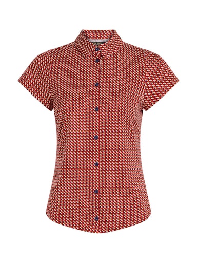 Blouses korte mouw rood King Louie