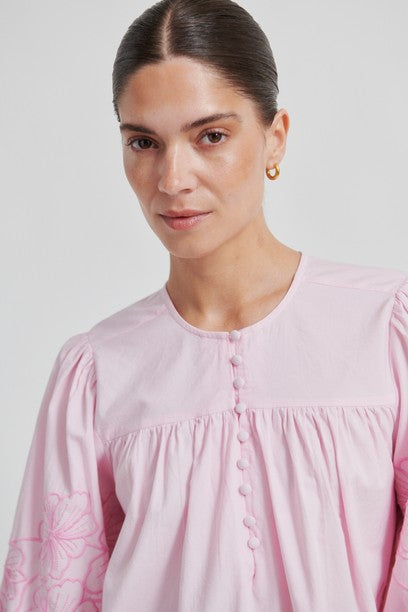 Blouses lange mouw roze Second Female