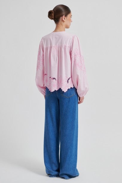 Blouses lange mouw roze Second Female