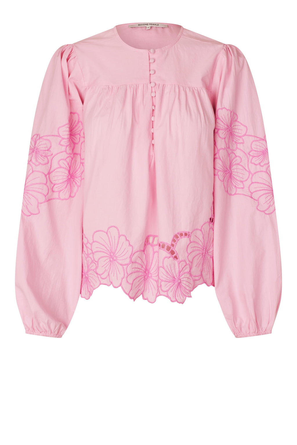 Blouses lange mouw roze Second Female