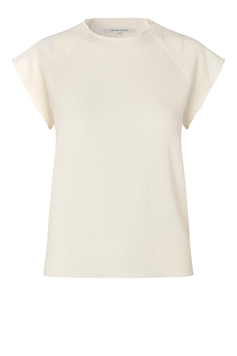 T-shirts korte mouw beige Second Female