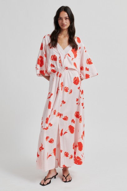 Jurken korte mouw roze Second Female