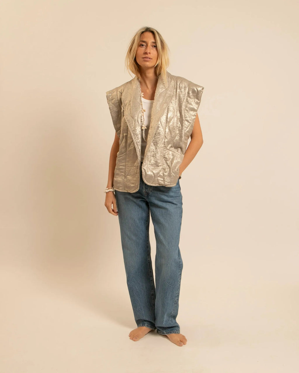 Bodywarmers goud aokyanos