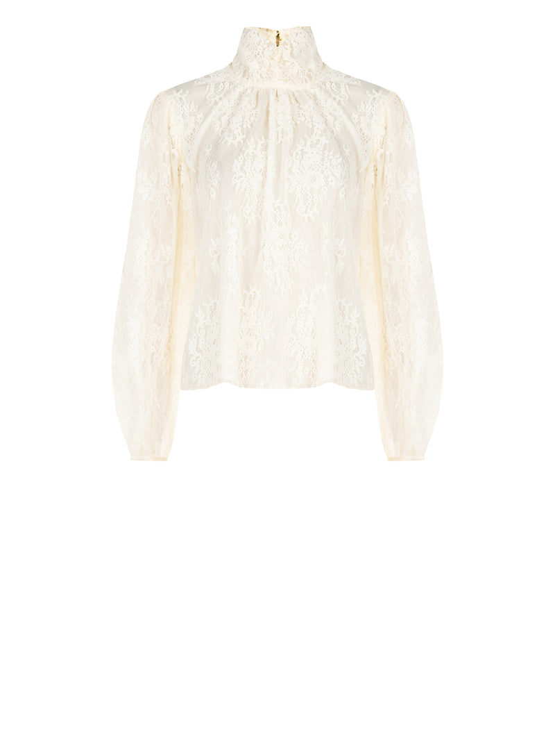 Blouses lange mouw beige Rinascimento