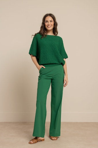 Blouses korte mouw groen Studio Anneloes