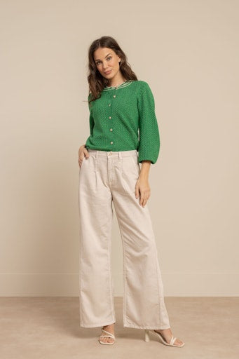 Cardigans groen Studio Anneloes