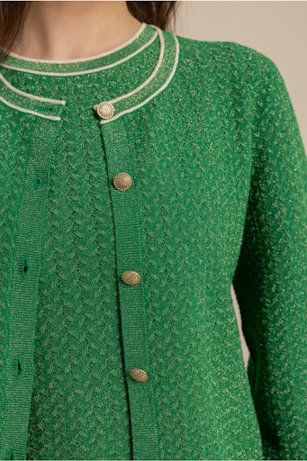 Cardigans groen Studio Anneloes