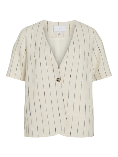 Blouses korte mouw beige VILA