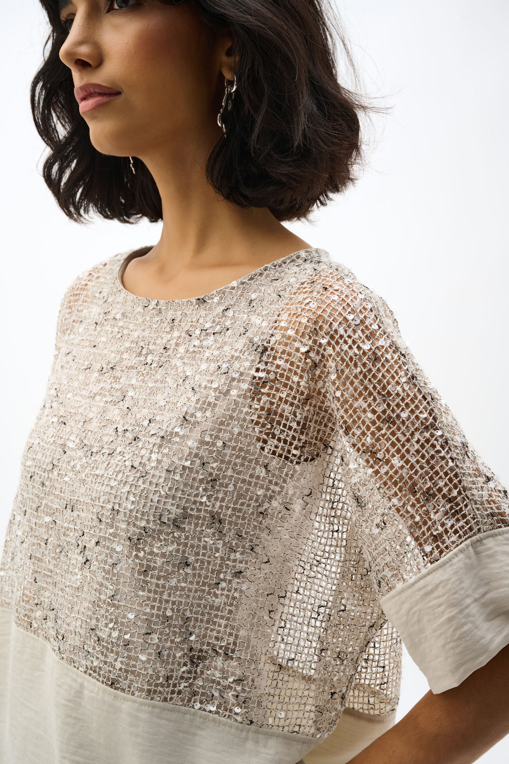 Blouses korte mouw beige Joseph Ribkoff