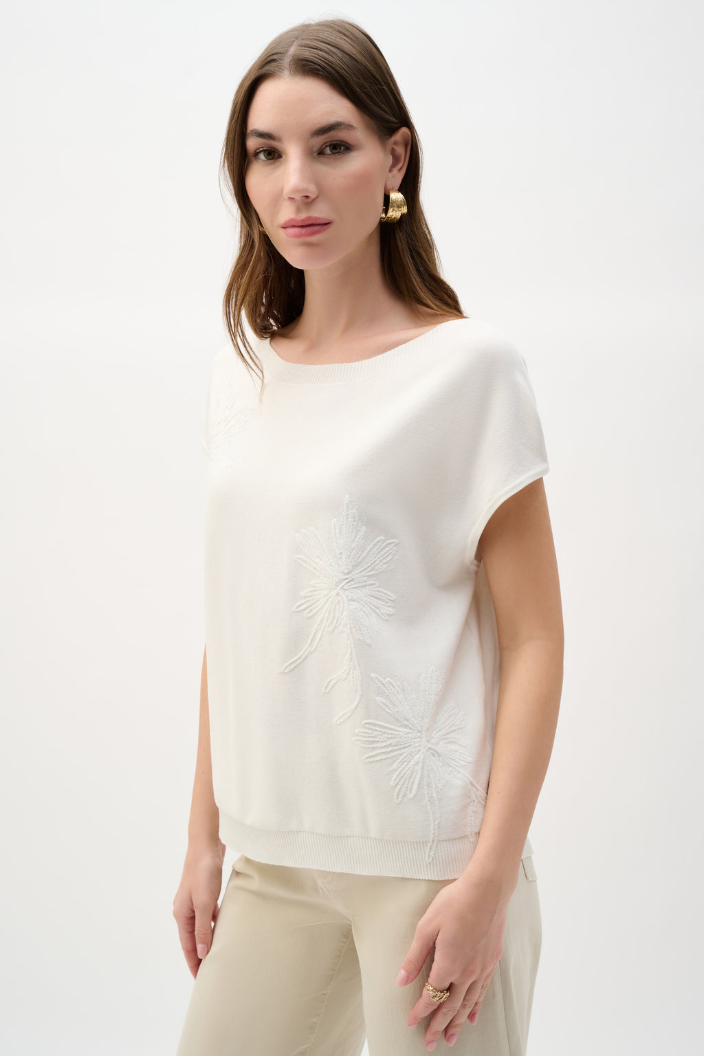 T-shirts korte mouw wit Joseph Ribkoff