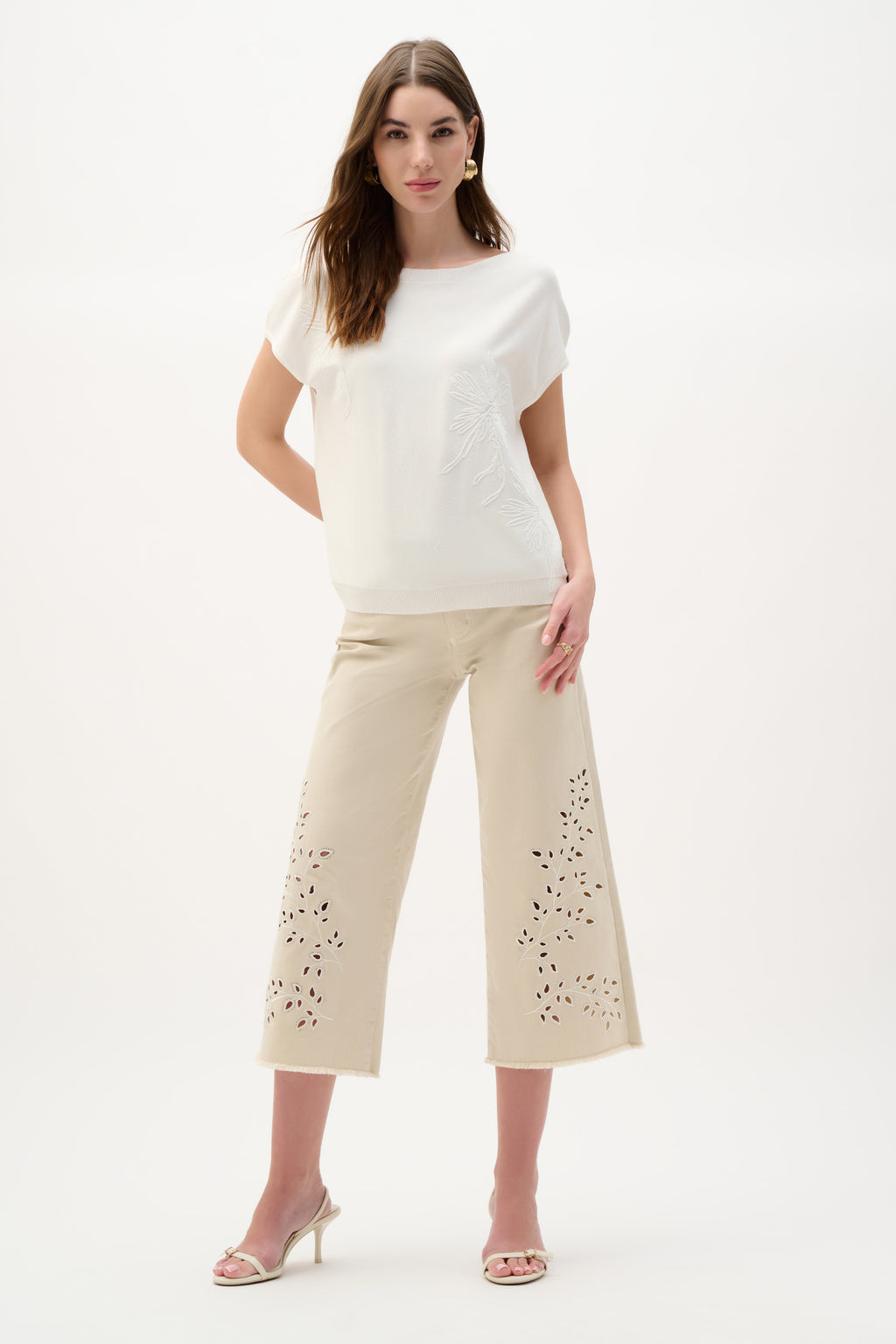 T-shirts korte mouw wit Joseph Ribkoff