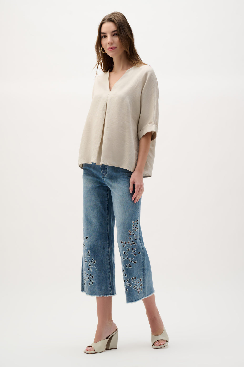 Blouses korte mouw beige Joseph Ribkoff