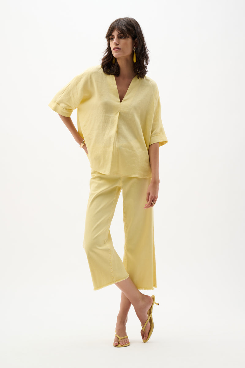Blouses korte mouw geel Joseph Ribkoff