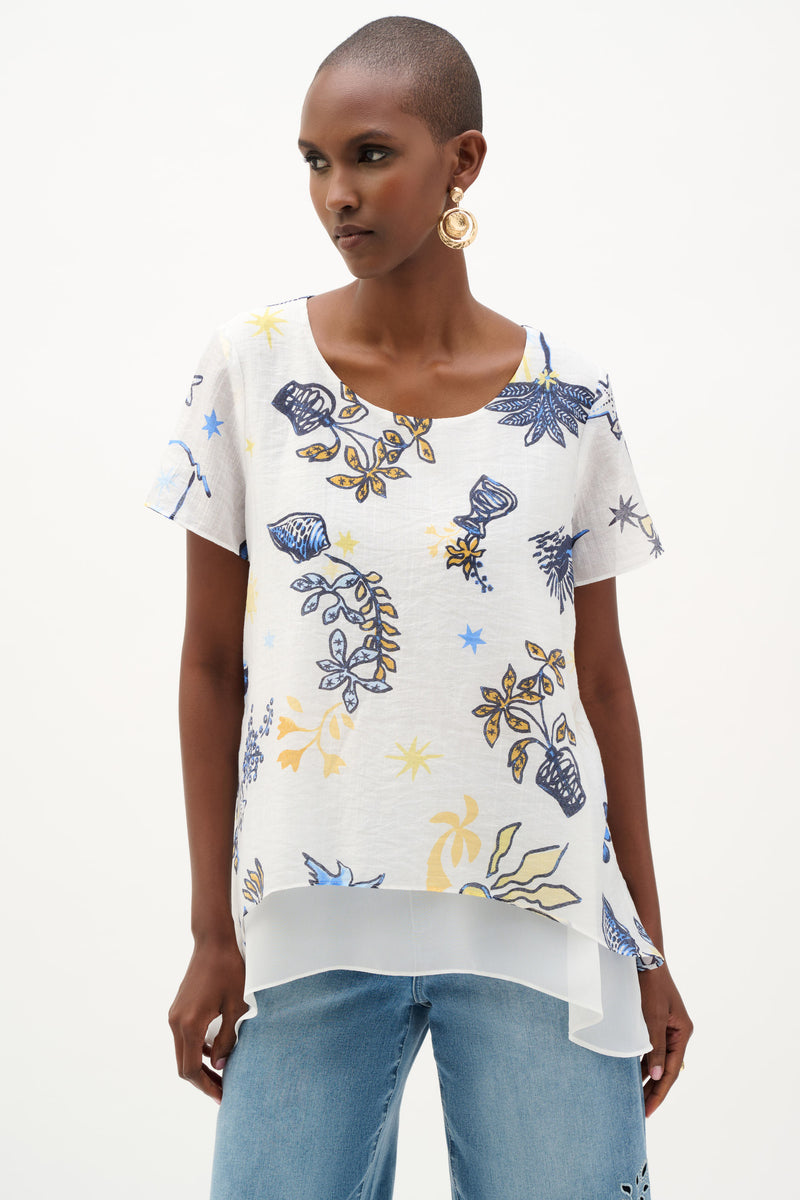 Blouses korte mouw multicolor Joseph Ribkoff