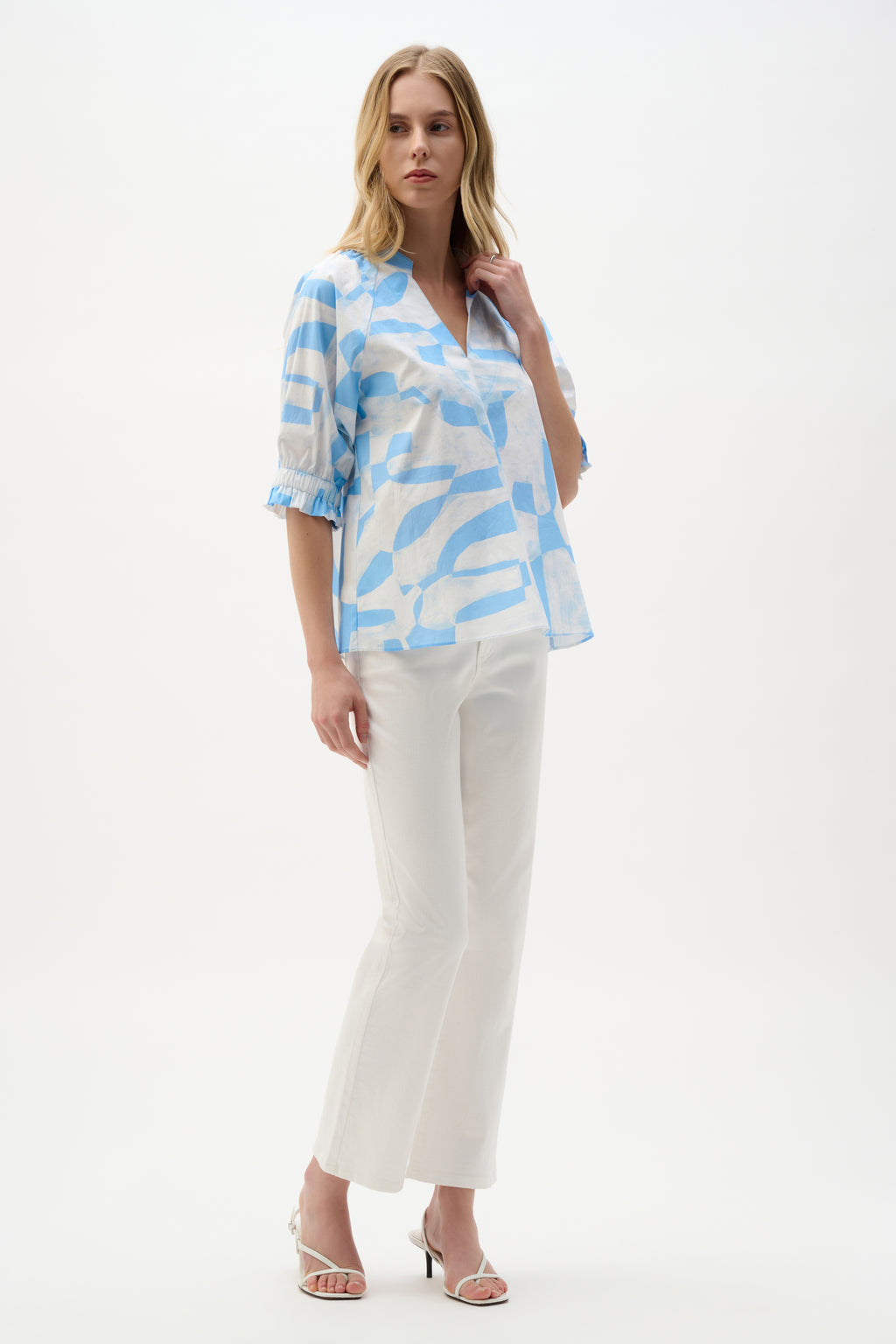 Blouses korte mouw blauw Joseph Ribkoff