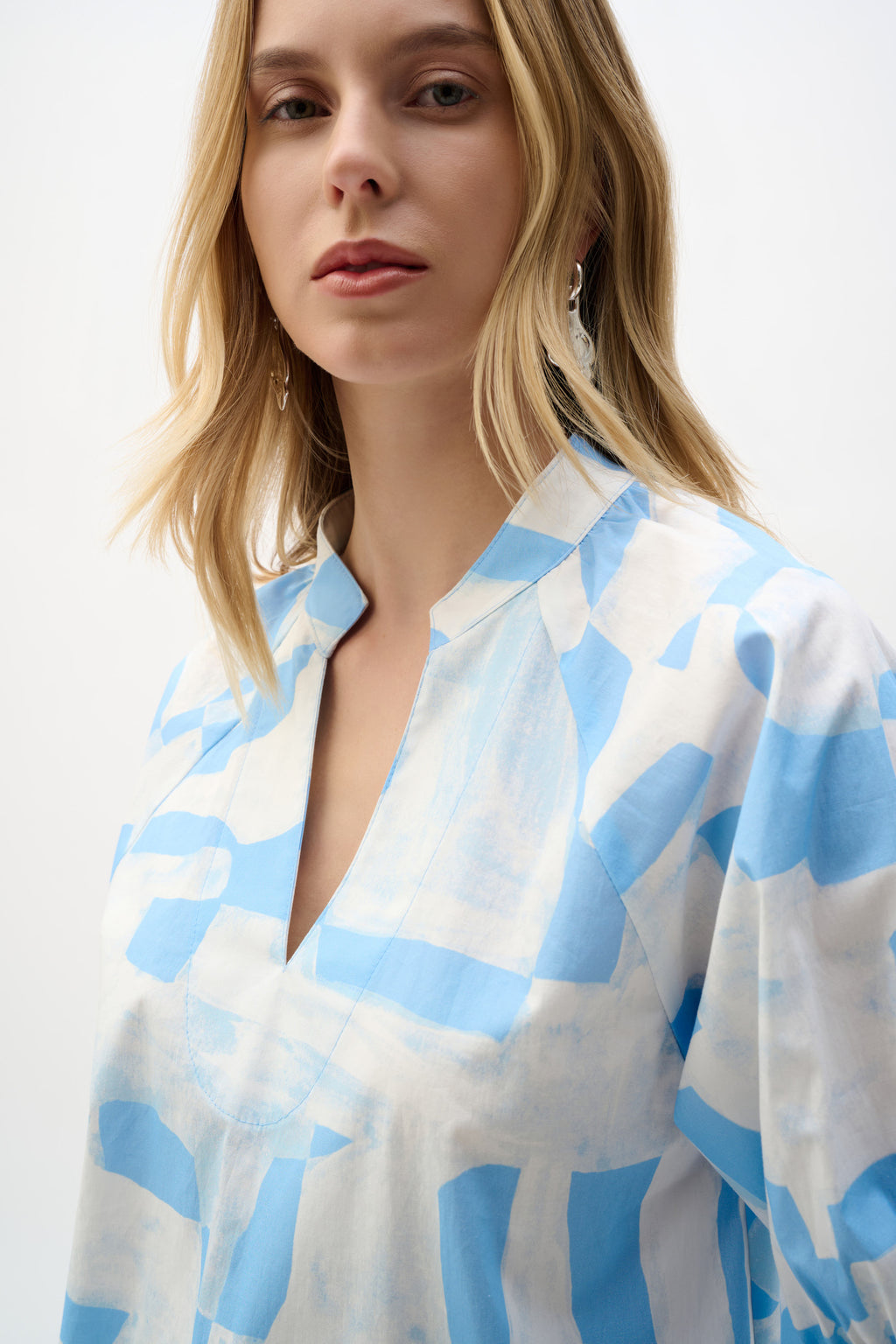 Blouses korte mouw blauw Joseph Ribkoff