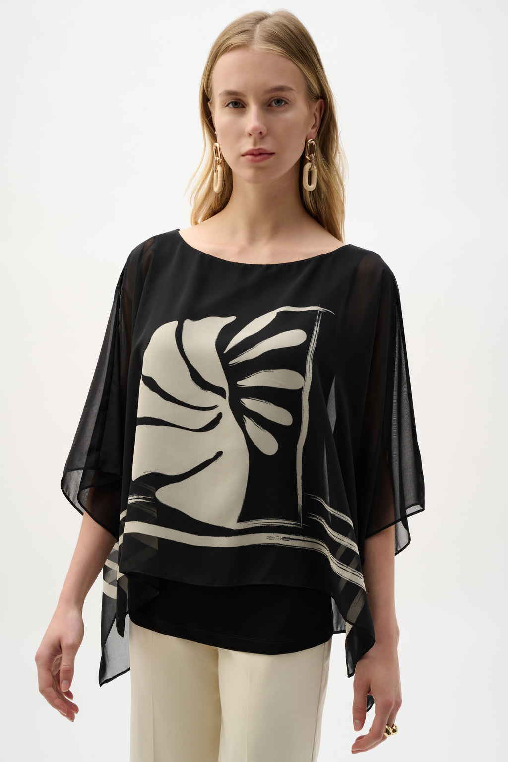 Blouses korte mouw zwart Joseph Ribkoff