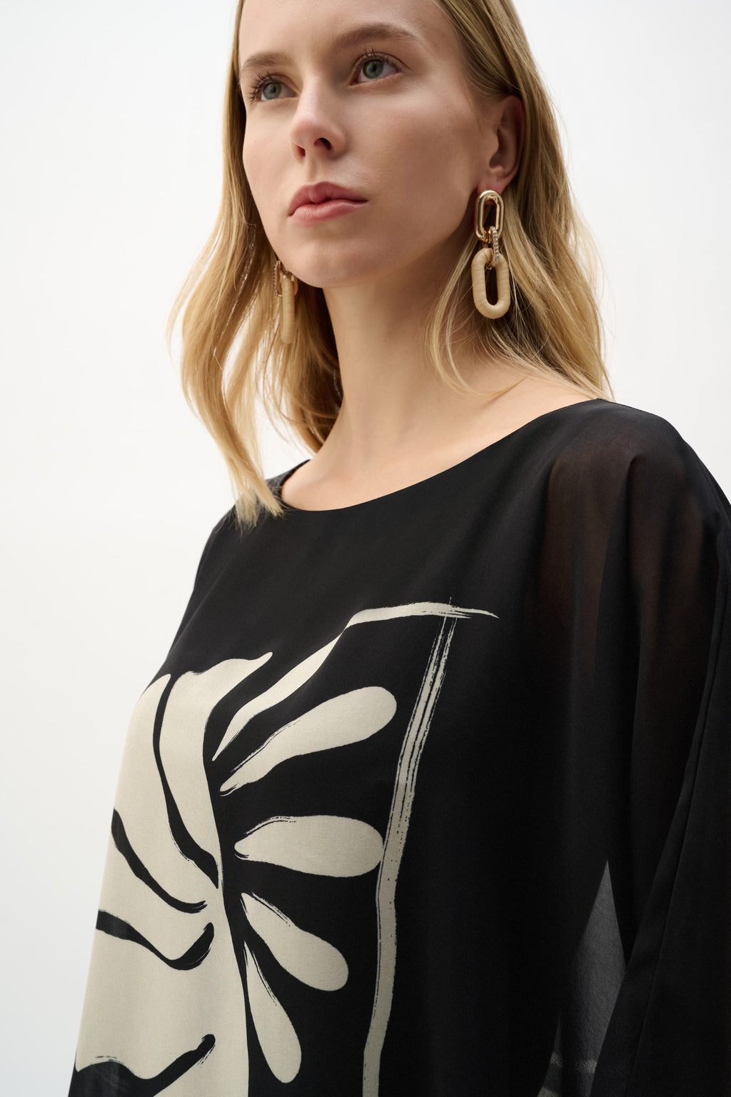 Blouses korte mouw zwart Joseph Ribkoff