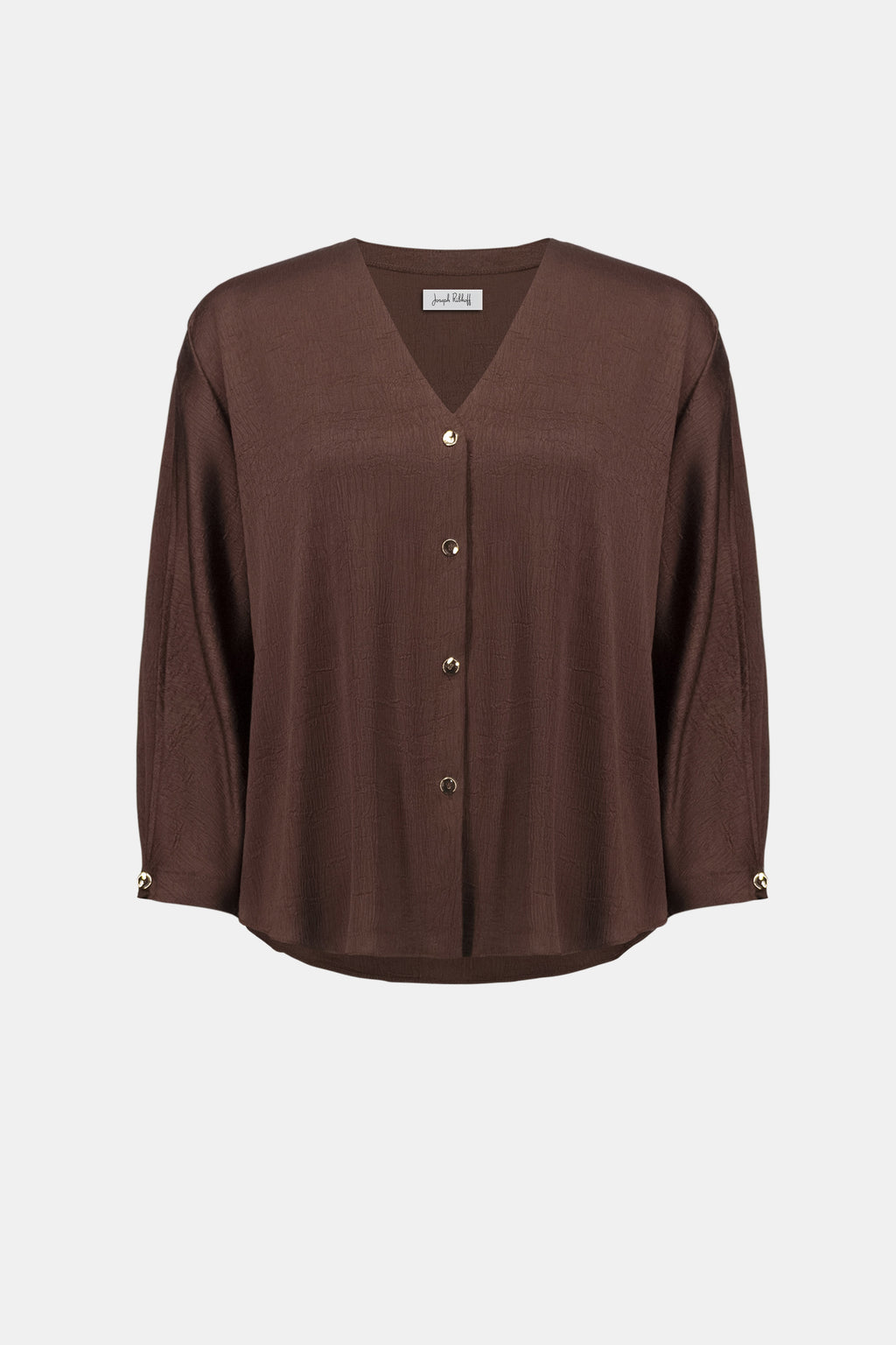 Blouses lange mouw bruin Joseph Ribkoff