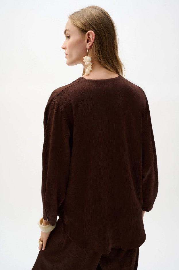 Blouses lange mouw bruin Joseph Ribkoff