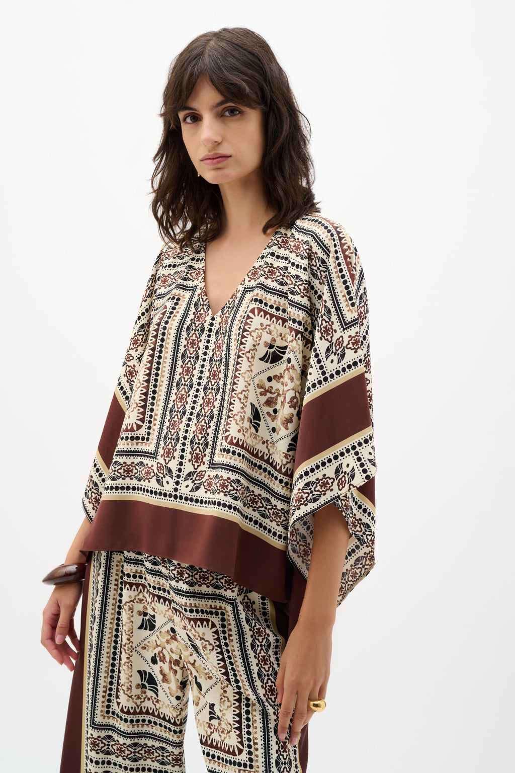 Blouses lange mouw beige Joseph Ribkoff