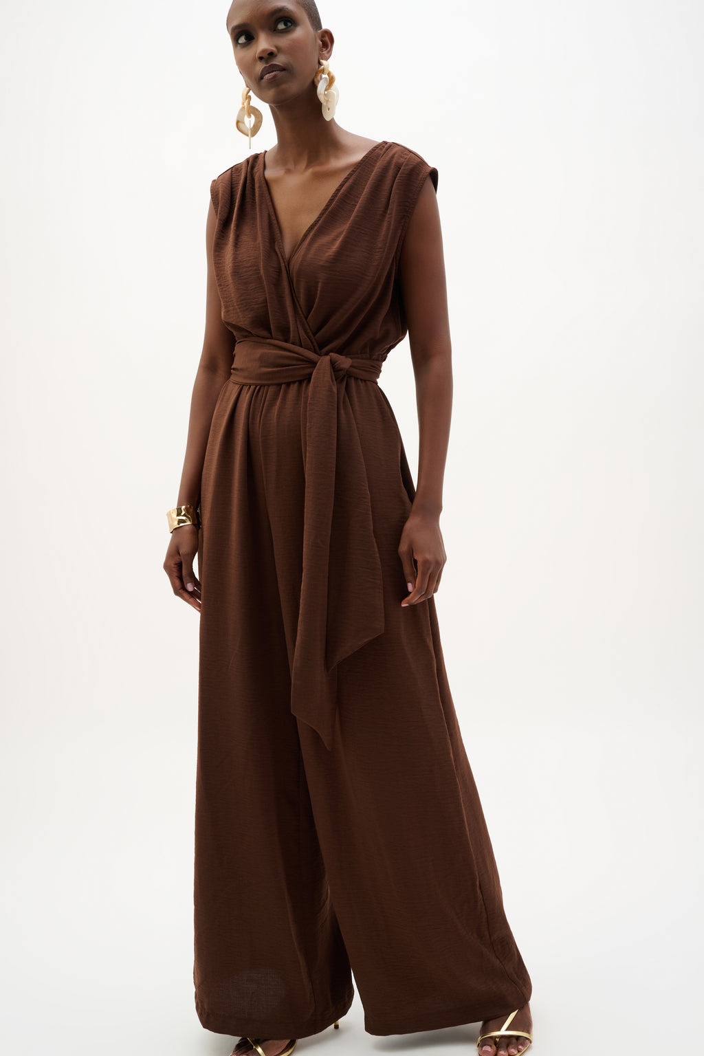 Jumpsuits zonder mouw bruin Joseph Ribkoff