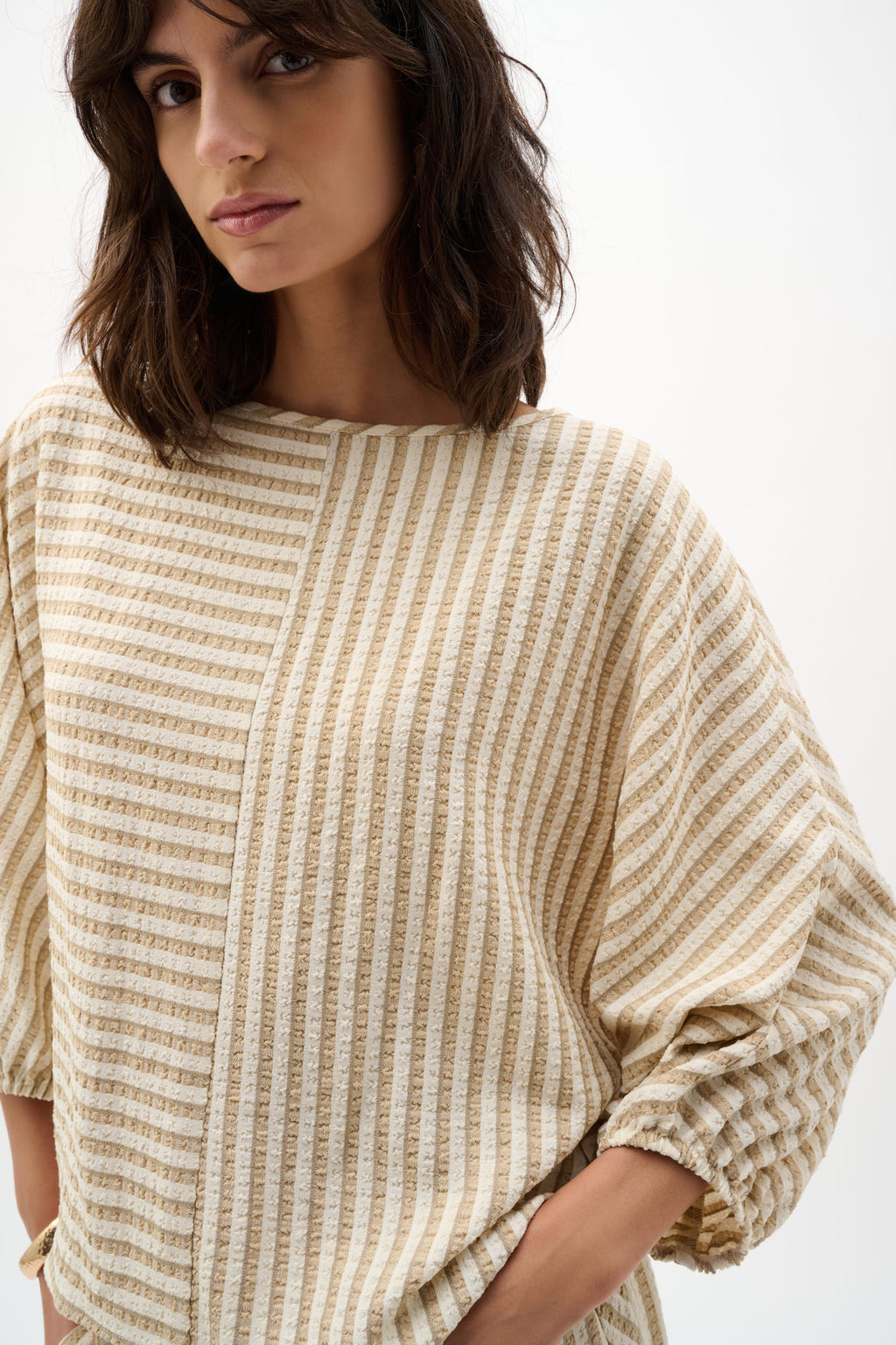 Blouses lange mouw beige Joseph Ribkoff