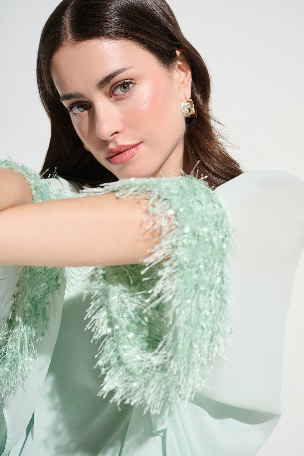 Blouses lange mouw groen Joseph Ribkoff