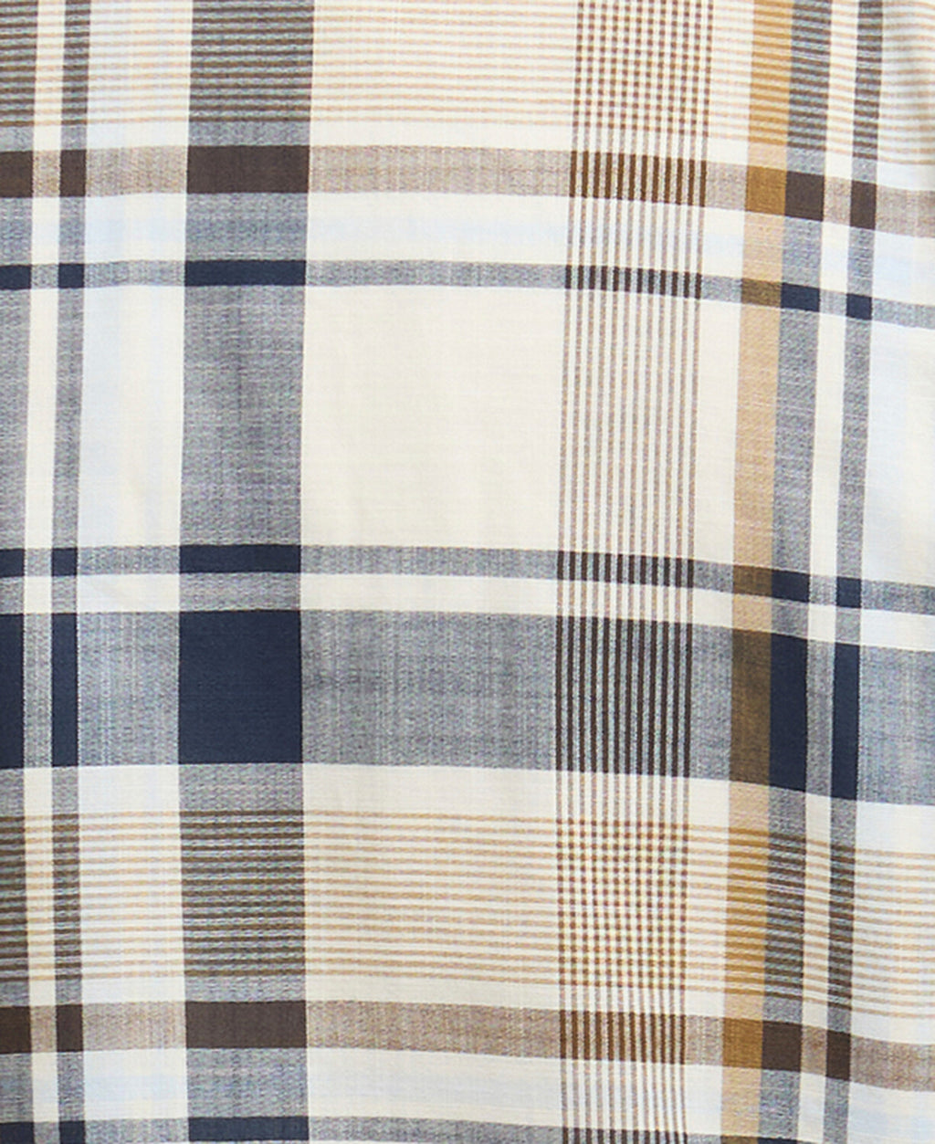 Hemden korte mouw bruin Barbour