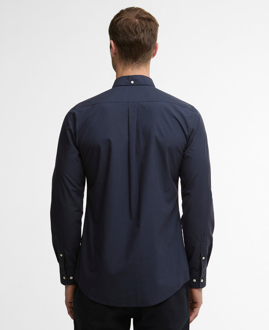 Hemden lange mouw navy Barbour