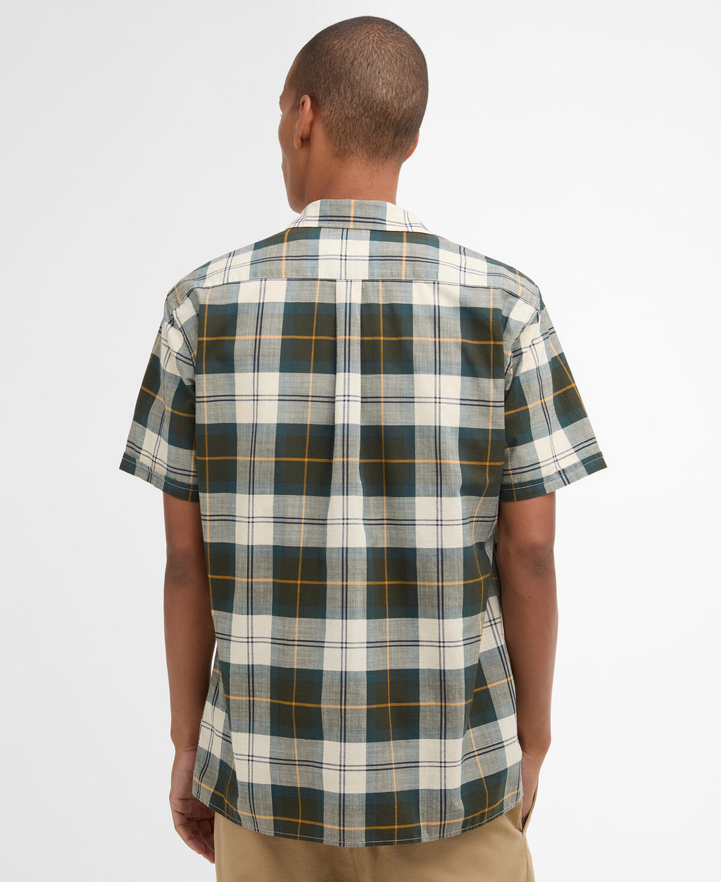 Hemden korte mouw blauw Barbour