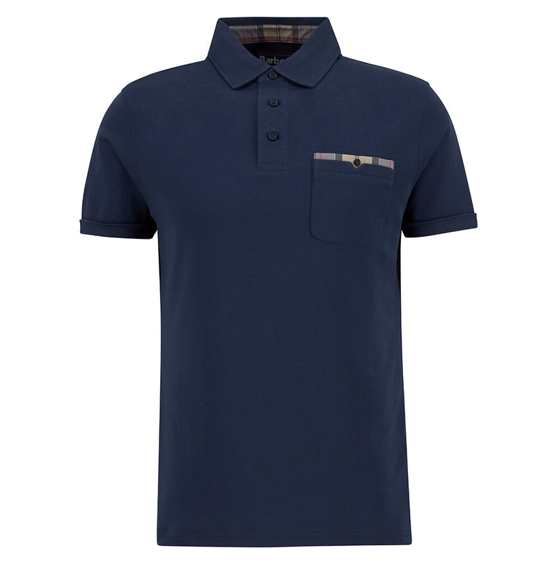 Polo's korte mouw navy Barbour