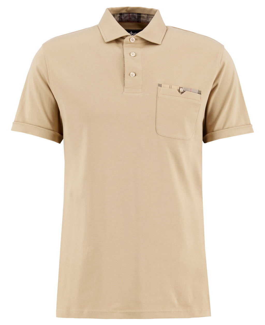 Polo's korte mouw grijs Barbour