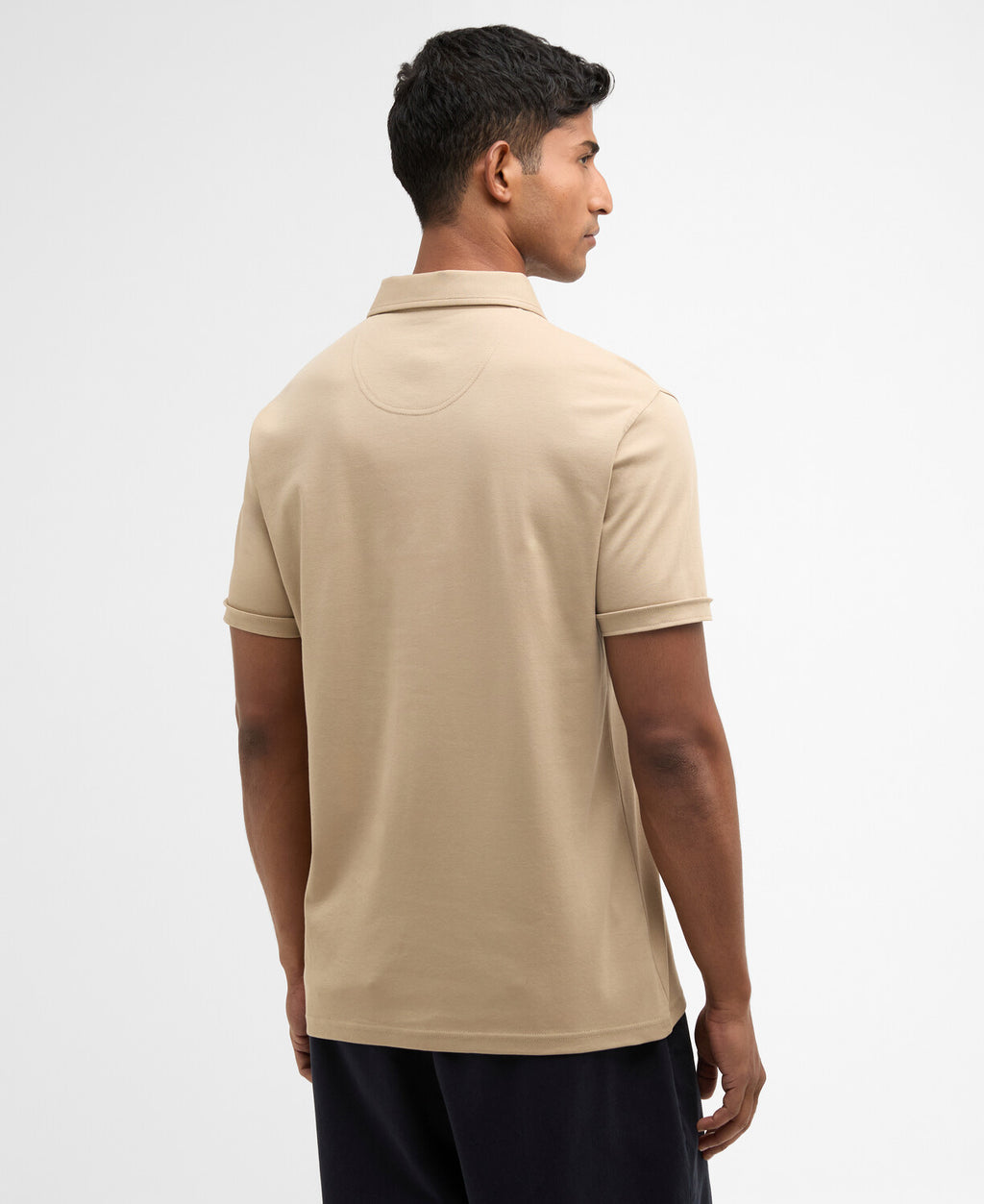 Polo's korte mouw grijs Barbour