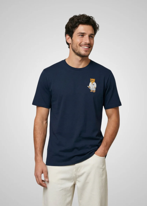 T-shirts korte mouw navy Baron Filou