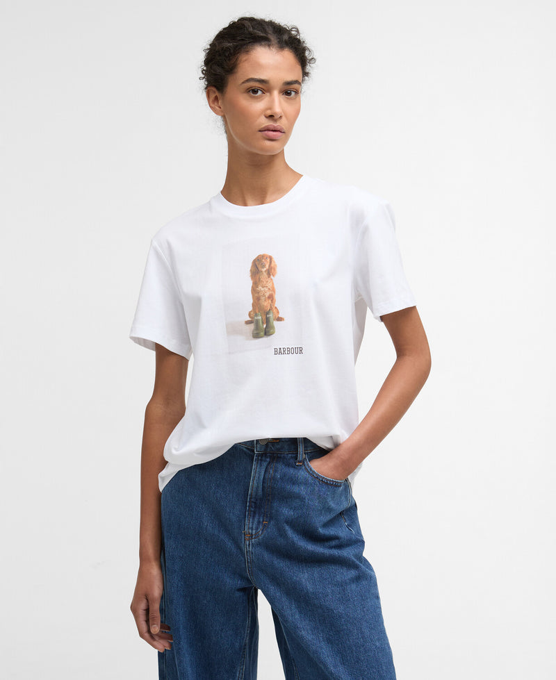 T-shirts korte mouw wit Barbour