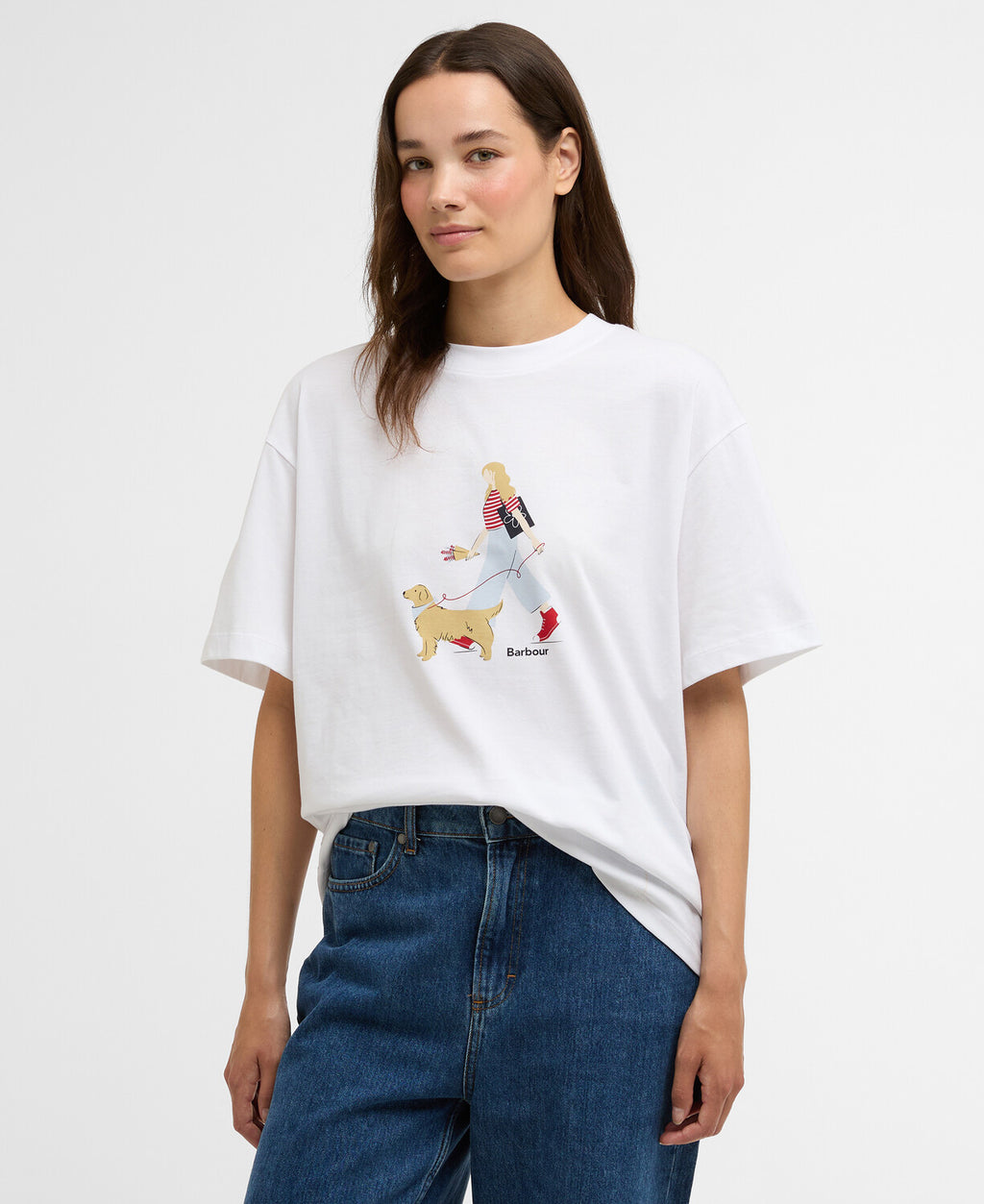 T-shirts korte mouw wit Barbour