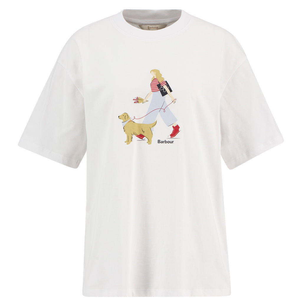 T-shirts korte mouw wit Barbour