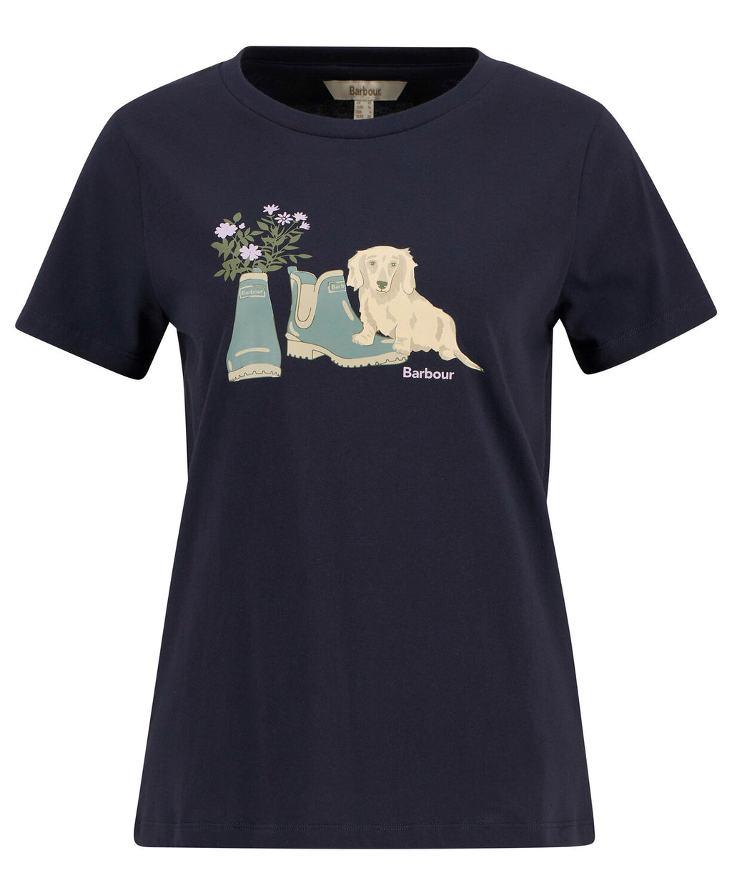 T-shirts korte mouw navy Barbour