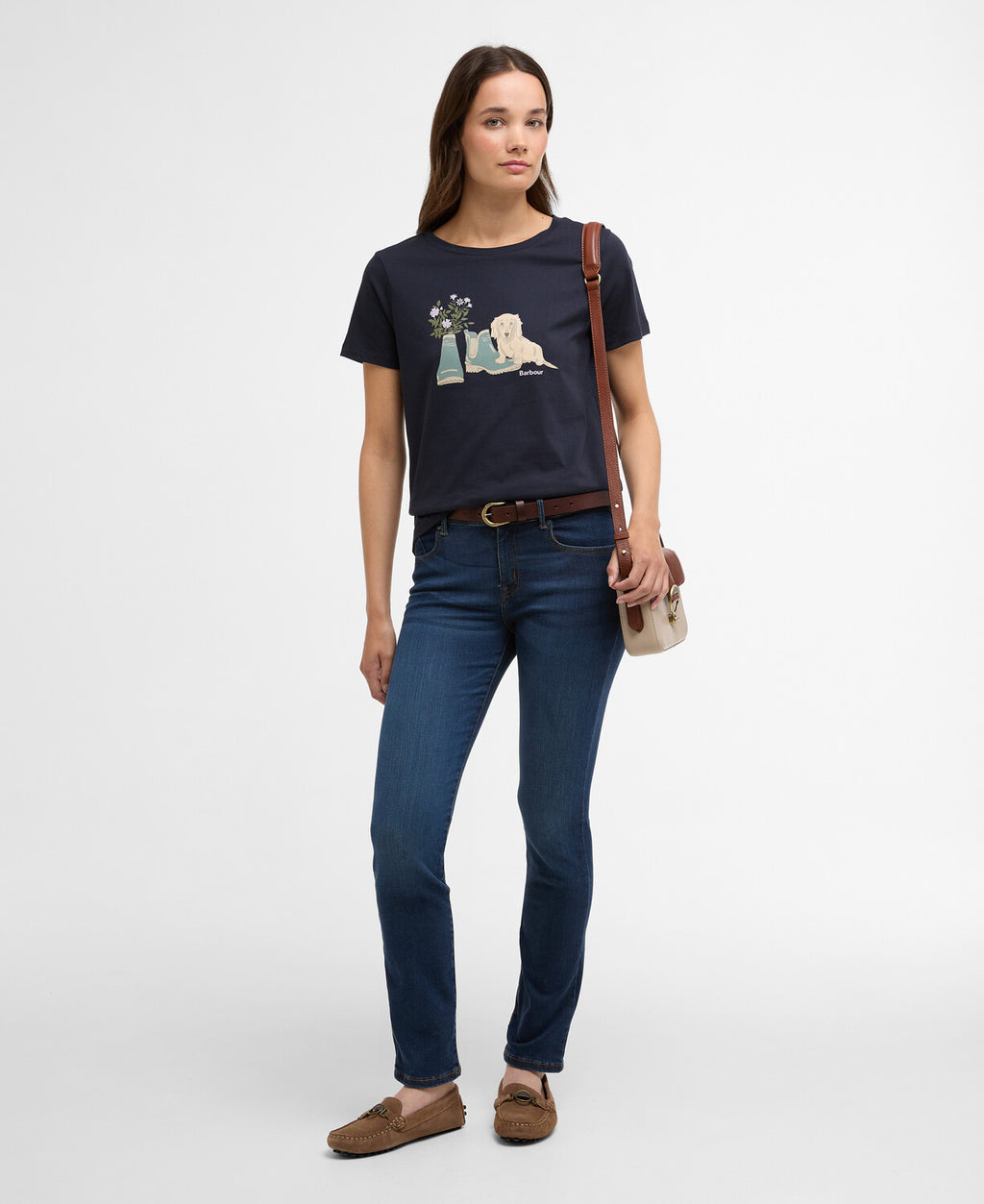 T-shirts korte mouw navy Barbour