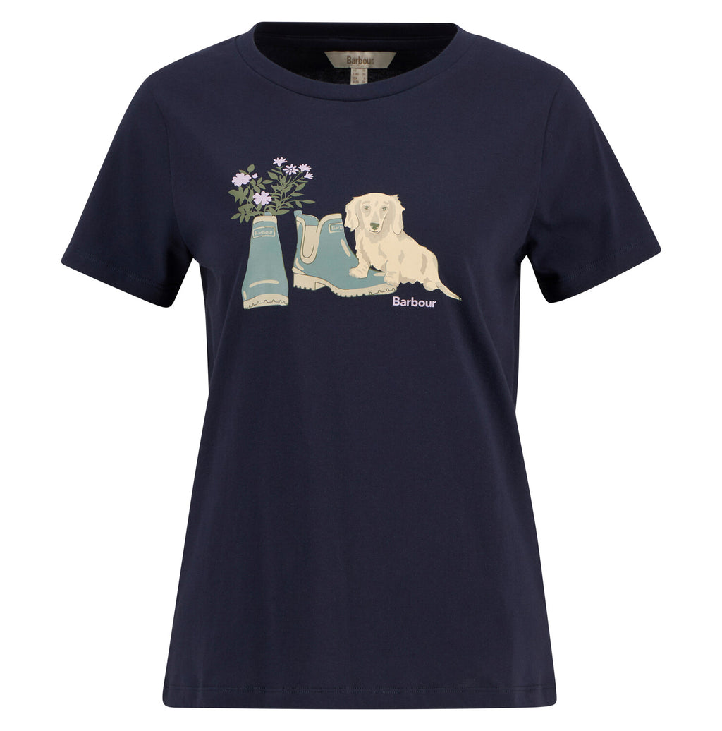 T-shirts korte mouw navy Barbour