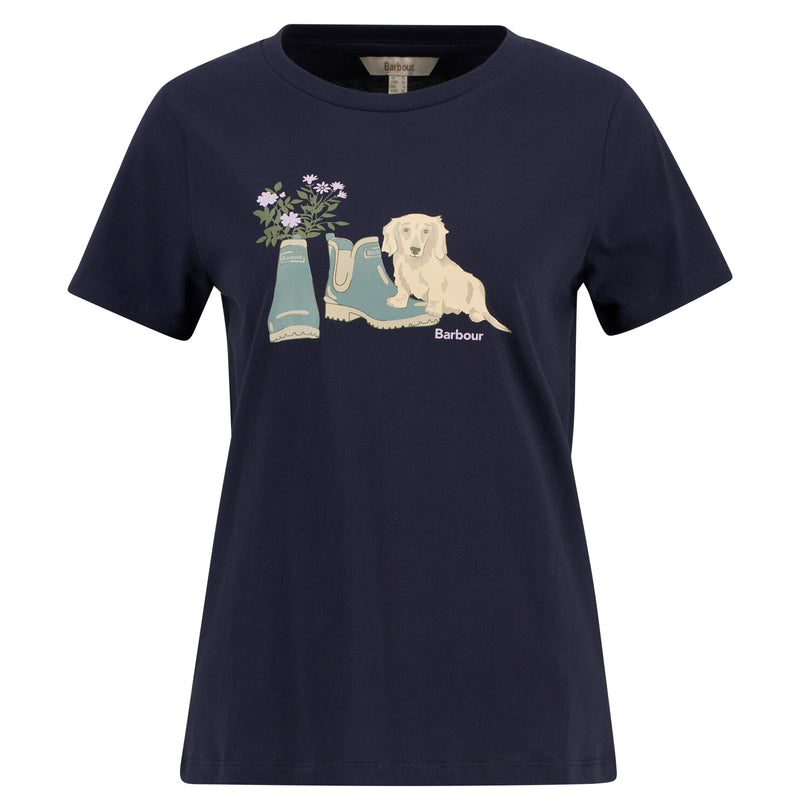 T-shirts korte mouw navy Barbour
