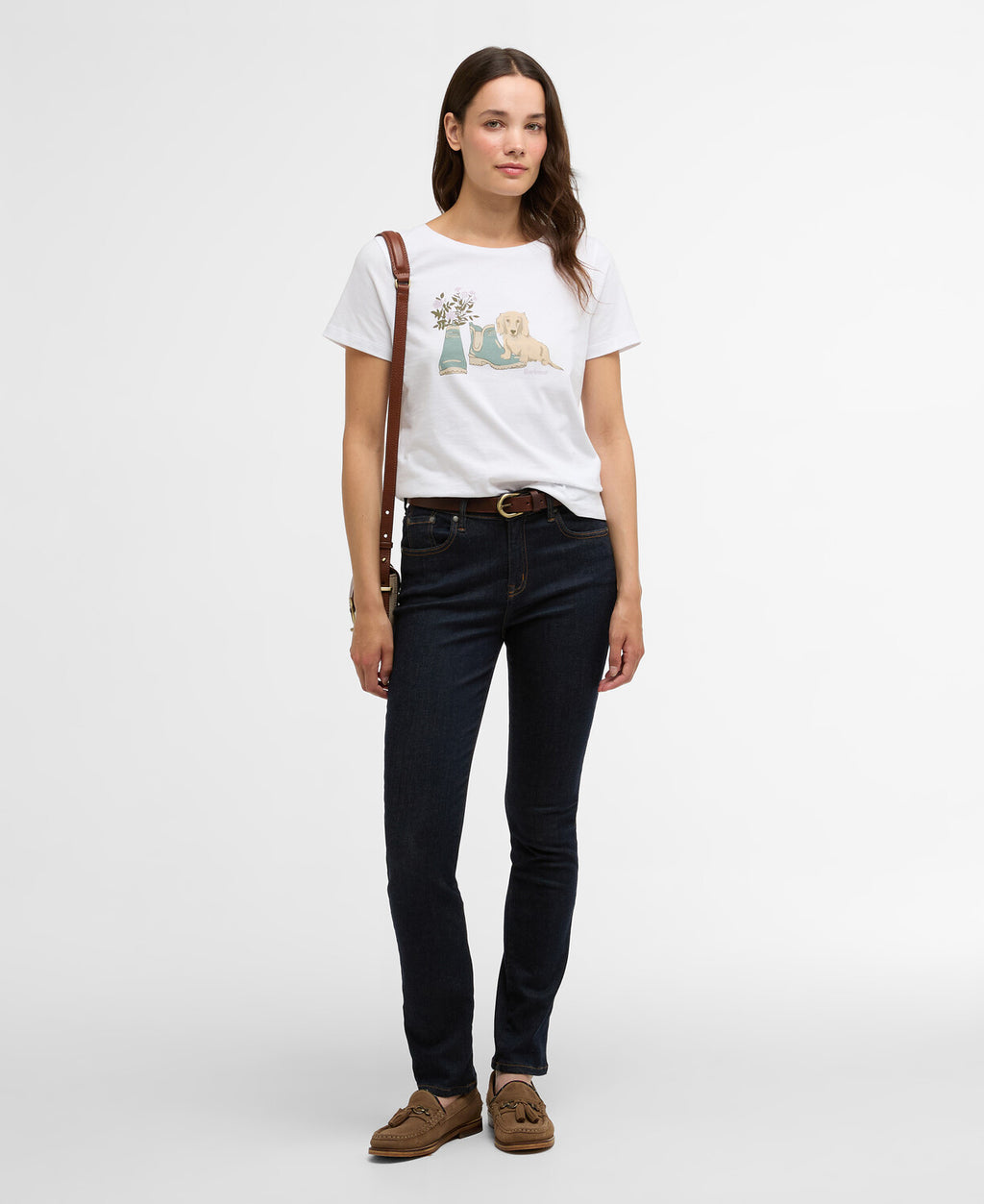 T-shirts korte mouw wit Barbour