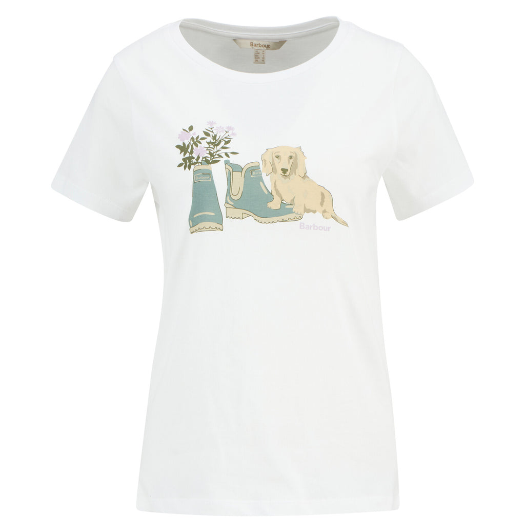T-shirts korte mouw wit Barbour