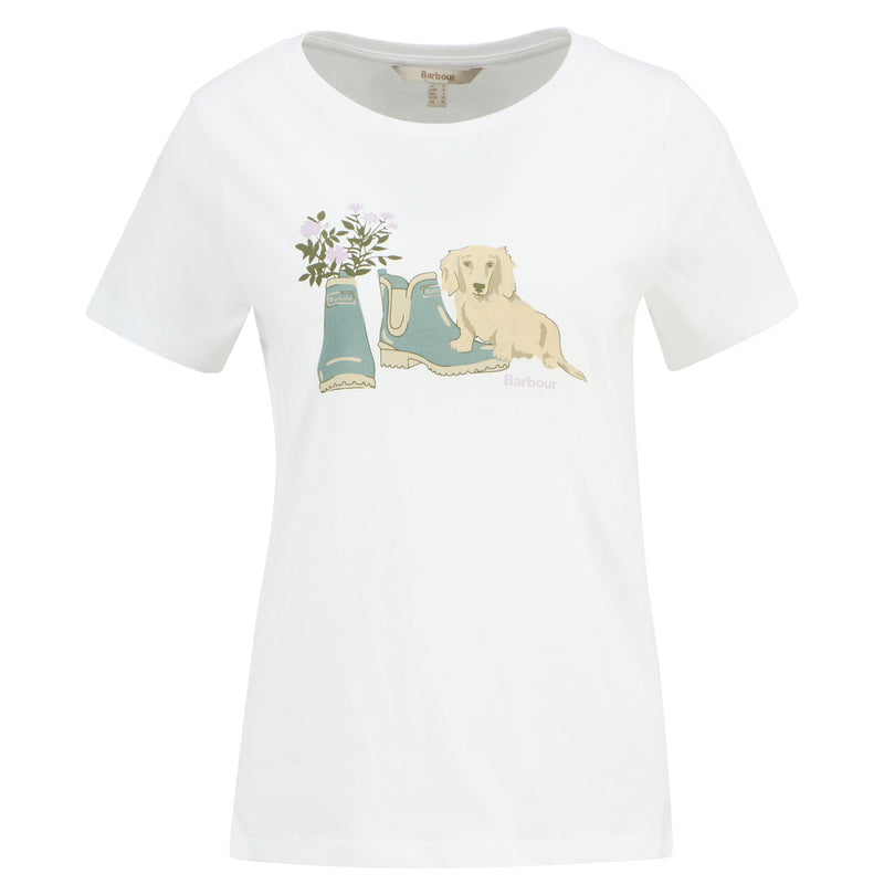 T-shirts korte mouw wit Barbour